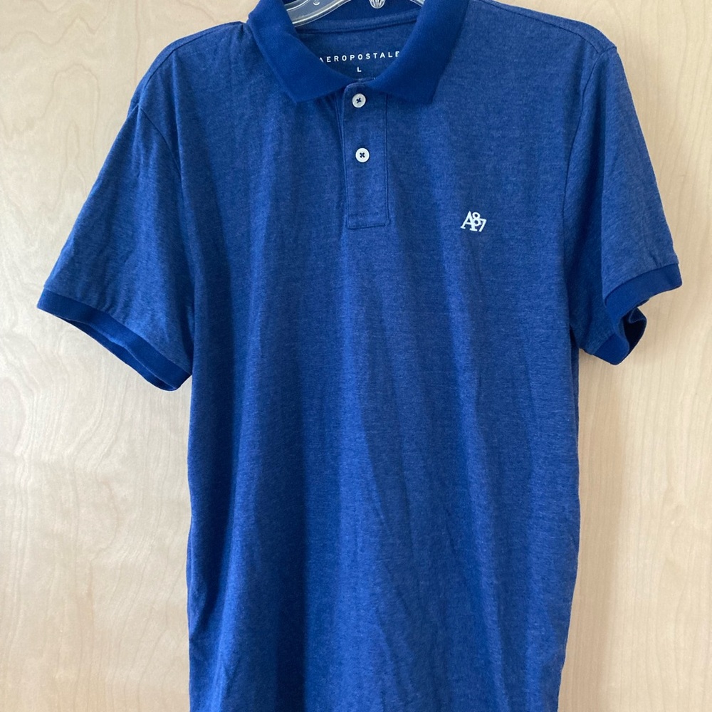 Aeropostale NWOT Blue Polo Shirt Classic Style